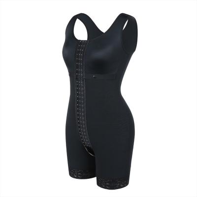 China 2021 Black Comfortable Control Full Hook Female Abdominal Sports 3 Adjustable Sports Slimming Body Shaper for sale