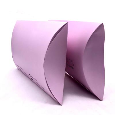 China Handmade Custom Printed Luxury Rigid Cardboard Paper Gift Boxes Packaging Pillow Box for sale