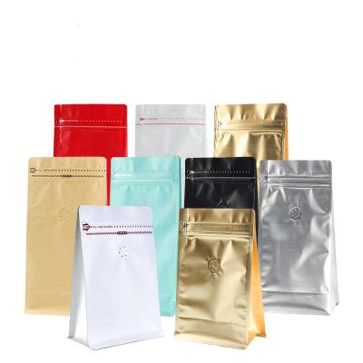 China 250g 500g 1000g coffee aluminum foil zipper plastic bags moisture proof packaging for sale