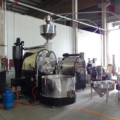 China Commercial Bakery and Stainless Steel CE Certification 60kg Gas Coffee Burner Coffee Bean Roasting Equipment for sale