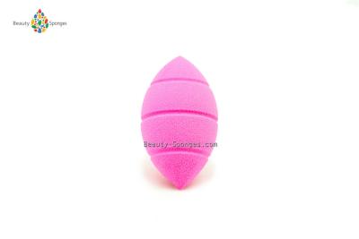 China Handle Tip Beauty Blender Foundation Sponge , Reusable Rose Powder pink makeup blender for sale