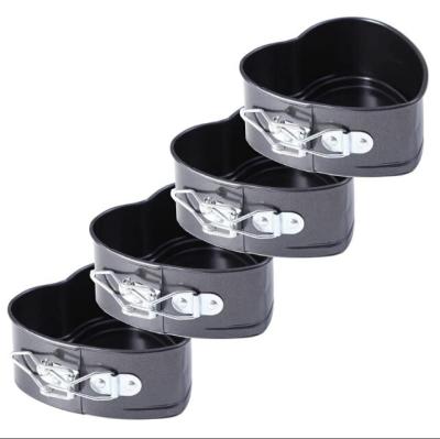 China China Wholesales 102148 China Wholesales Kids Mini Heart Springform Viable Mini Heart Kids Baking Pan for sale