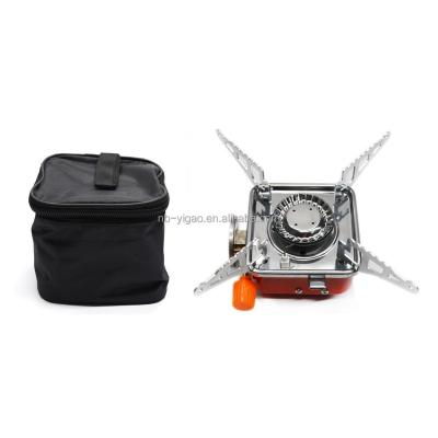 China Stainless Steel Collapsible Outdoor Camping Stove , Gas Camping Stove Burner With Electronic Ignition for sale