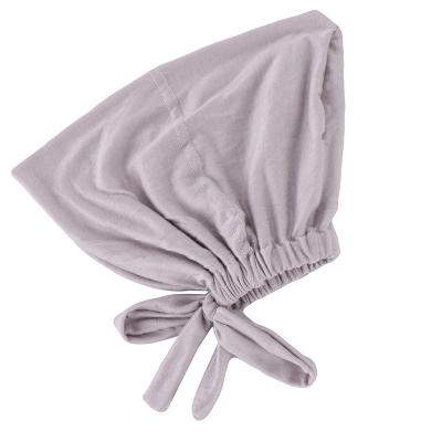 China Wholesale Pure Cotton Color Elastic Elastic Muslim Islamic Muslim Underscarf Hijab Headscarf Tie Back Hat Strap for sale