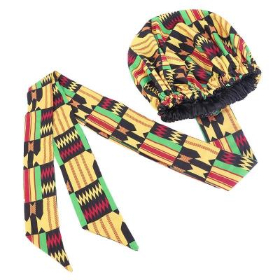 China Multifunctional new product African turban print ribbon spot polyester turbans for ladies for sale