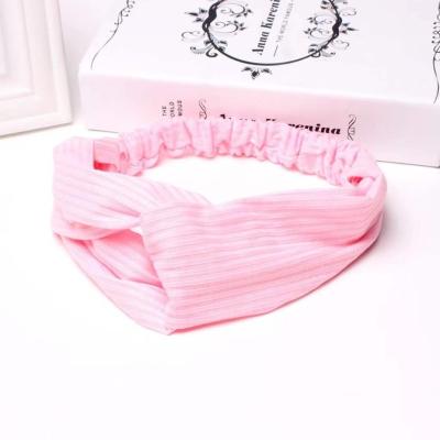 China Fixed hair 2022hairbands Korea design latest cute elastic knitted elastic hair bands women headbands for sale