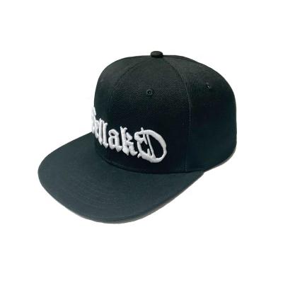 China New COMMON Gorras 3D Embroidered OEM Logo Cap Snapbacks Hats Black for sale