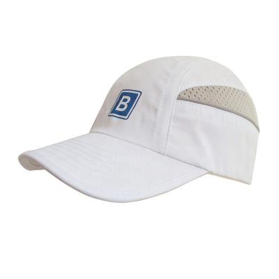 China Custom Fit Hat White Outdoor Dry Fabric Mesh Sports Hat Lightweight COMMON for sale