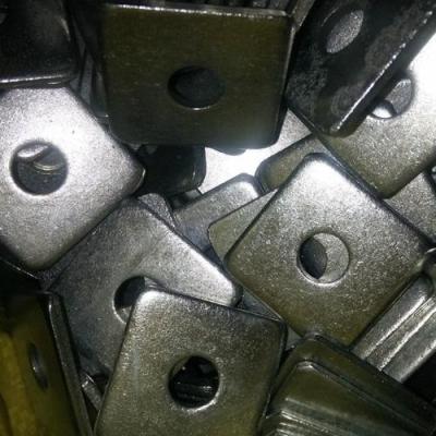 China Zinc Plain Shims Round Hole Square Washers OEM Galvanized Large Metal Square Plate Washer for sale