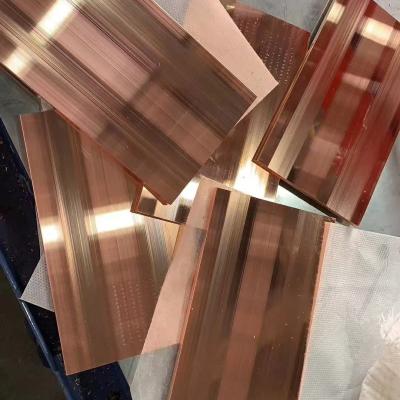 China C110 Pure Copper Plate Sheet Alloy 110 Copper Flat Bars Slit Cutting Any Size for sale