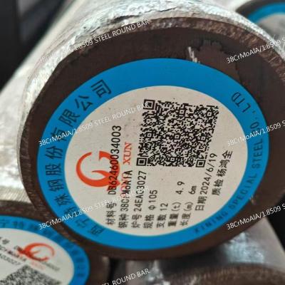 China Hot Rolled 1.8509 Steel Round Bar With Excellent Machinability 38CrMoAlA Steel Rod for sale