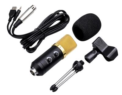 China Condenser Microphone Handheld Adjustable Condenser Studio Portable Condenser Microphone with Tripod Stand for sale