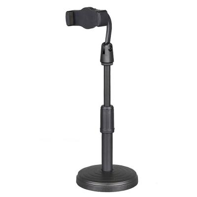 China Adjustable Curved Kick Adjustable Mobile Floor Phone Stand for sale