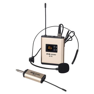 China Headset Microphone UHF A-12H Microphone Meeting System Wireless Headset With Pick Up for sale