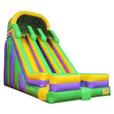 China PVC Lane Super Inflatable Double Dry Slide Bouncer Inflatable Slide Kids Slide Inflatable for sale