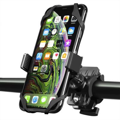 China Universal Dirt-Resistance Silicone Bicycle Motorcycle Scooter Bike Mount Cell Phone Holder for sale