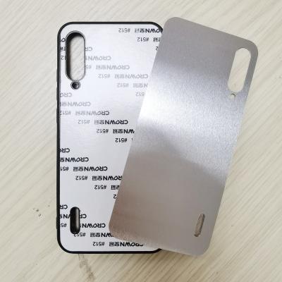 China 2D shockproof cheap price sublimation empty cell phone case with aluminum plate phone case for Xiaomi A3 case for sale