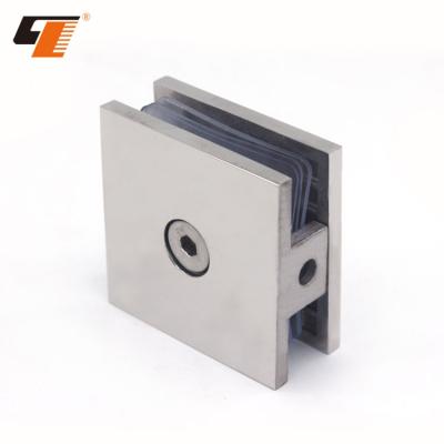 China New Design Push And Pull Door Or Sliding Door Connectors Stainless Steel 304 Wall Glass-Glass Bathroom Glass Flange for sale