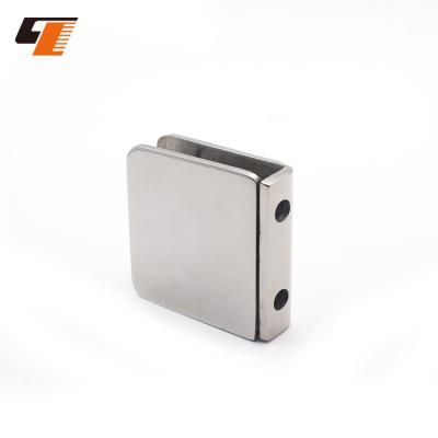 China Hot Sale SUS304 3mm 4mm Stainless Steel Shower Door Fixed Clip Connector Glass Bathroom Glass Flange for sale