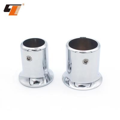 China Easy to install and durable factory bathroom modern zinc alloy fittings plumbing fitting conner round glass tube connector for sale