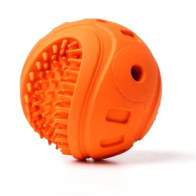 China Viable Hot Selling Pet Voice Ball Shape Toy Rubber Squeak Dog Accessories For Pet Cat for sale