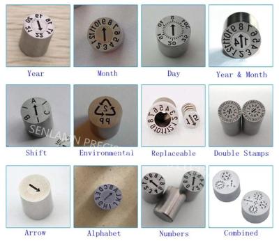 China Year And Month SUS420 Replaceable Date Stamp For Injection Mold for sale