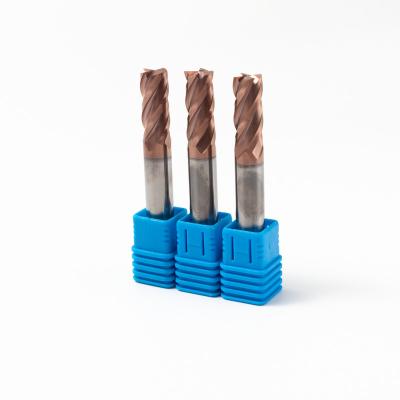 China Solid Carbide Safety Hrc55 Milling Cutter High Speed ​​Solid Carbide Endmill For Aluminum Cutting for sale