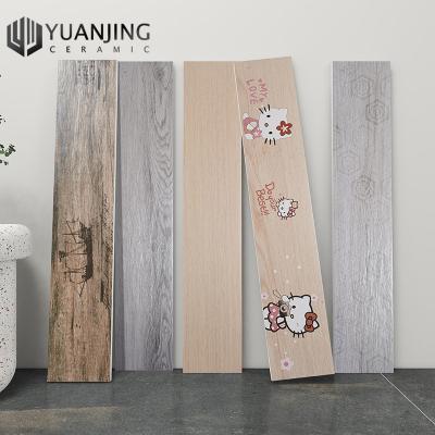 China Chinese Style 150x800mm Porcelain Wood Floor Imitation Wood Design Wooden Bricks Look Tiles Ceramic Tiles Foshan Bedroom Non Slip Tiles for sale