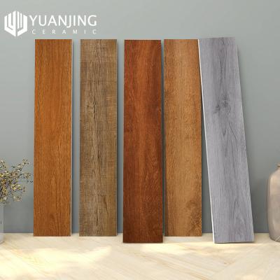 China Chinese Style 150x800mm Matte Glazed Solid Wood Imitate Porcelain Brick Tiles Wood Finish Ceramic Tiles Non Slip Bedroom Floor Tiles for sale