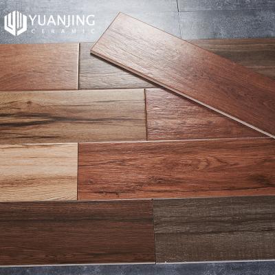 China Chinese Style 150x800mm Anti-Slip Looking Porcelain Wood Bedroom Wood Like Floor Tiles for sale