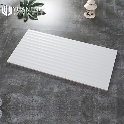 China Europe 300x600mm Color Nordic Single Porcelain Matte Glazed Wavy Patterns Macaron Ceramic Wall Tiles Kitchen Toilet Factory Wholesale for sale