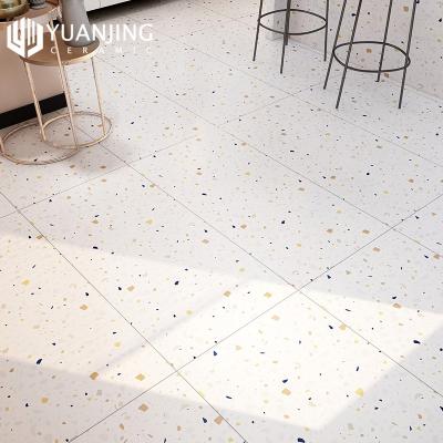 China Modern Colored Cement Based Terrazzo Floor With A Light Decor Of White Marble Terrazzon Tiles Terrazzo Flooring for sale