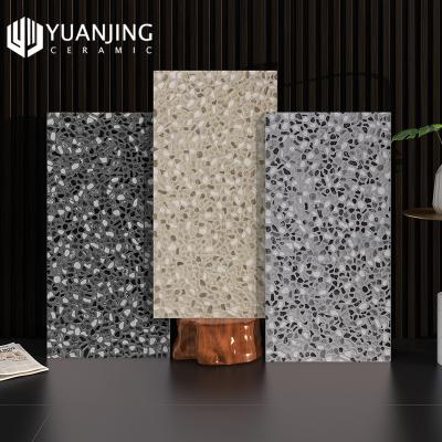 China 300x600mm Thicker Removable Textured Textured Backsplash Adhesive Waterproof Porcelain Tile Stickers Gray Marble Vinyl Flooring Self Adhesive Tile Stickers for sale