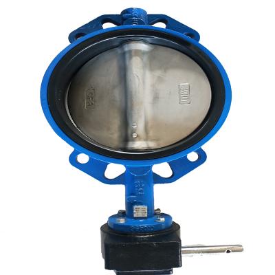 China DN300 Carbon Steel Worm Cast Wafer Gear Operated Butterfly Valve For Cement for sale