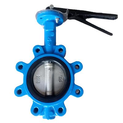 China Manual hydraulic disc DI/CF8/CF3/CF8M/CF3M/Al-bronze butterfly valve malleable iron/cast iron hook dn100 for sale