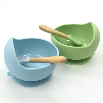 China 2022 Hot Selling Minimalist Food Grade Multicolor Silicone Suction Base Baby Bowl for sale