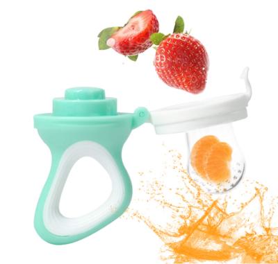 China 2021 Baby Food Feeder Fresh Fruit Silicone Antibacterial Nipple Teething Toy Reusable Aching Gums Pacifier for sale