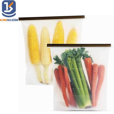 China 2021 Viable Trending Product Silicone Kitchen Bag Silicone Food Storage Bags Reusable for sale