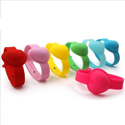 China 2020 Eco-friendly Hand Sanitizer Wristband Silicone Gel Sanitizer Dispenser Wristband Hand Sanitizer Wristband for sale