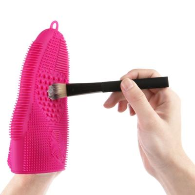 China EXFOLIATE 2020 Makeup Brush Cleaner Mat Mitt Silicone Cosmetic Cleaning Scrubber Tool for sale