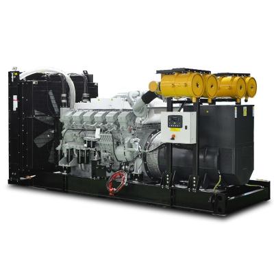 中国 Container silent Mitsubishi genset 1250kva diesel generator price with Japan engine S12R-PTA 販売のため