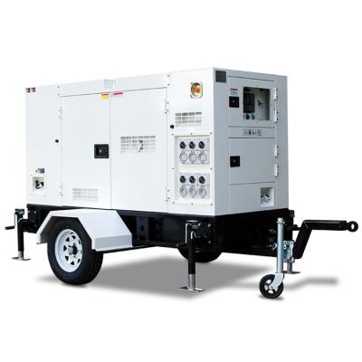 China Portable Trailer Type Powered By Cummins 4BTA3.9-G2 Super Silent 50Kva Diesel Generator 40Kw en venta