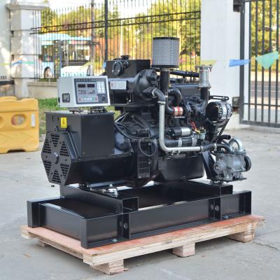 Cina 10kw 12kw 15kw 16kw 20kw sea water cooled gen sets with Perkins China weichai marine diesel engine generator set in vendita