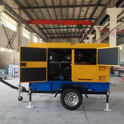 China super silent electric generator 25kva denyo Japanese ISUZU diesel generators set 20kw with mobile trailer for sale