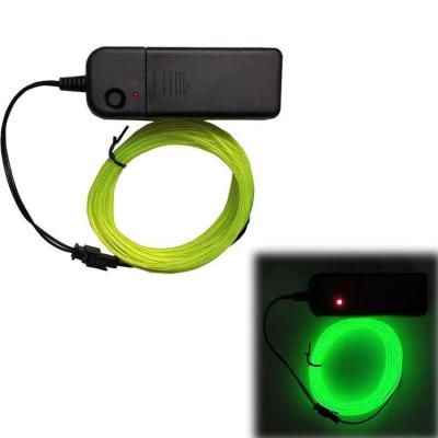 China Outdoor Hazard Indication 5v 0.9mm Warning Sound Activated Usb Inverter Lighted Costume Wedding Decoration EL Wire for sale