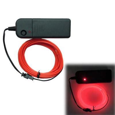 China Warning Light Emitting Ambient Line AC Driver 12v Inverter Thinnest Outdoor EL Hazard Indication EL Wire for sale