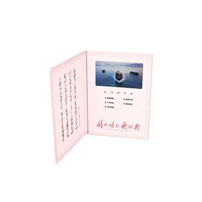 China China Best Seller LCD Screen Video Brochure Books With Clear Window Paper Brochure Box Made In SC Manufacturing for sale