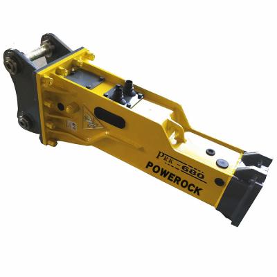 China Construction/demolition machinery PRK hydraulic rock breaker hammer with two chisels as spare parts for 3-7 ton excavator for sale