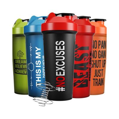 China New Design Sustainable Dishwasher Safe Gym Fitness Shaker Cups 24 Ounce Protein Shaker Bottles For Protein Blends for sale