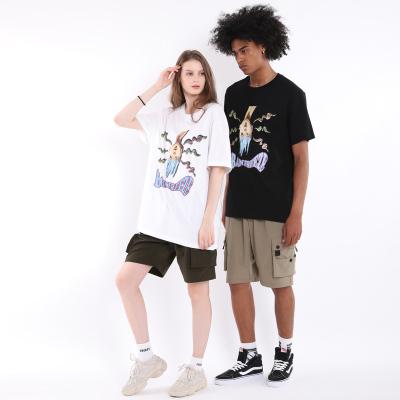 China Anti-wrinkle spring and summer new arrive fashion funny cartoon printing men's T-shirt for sale